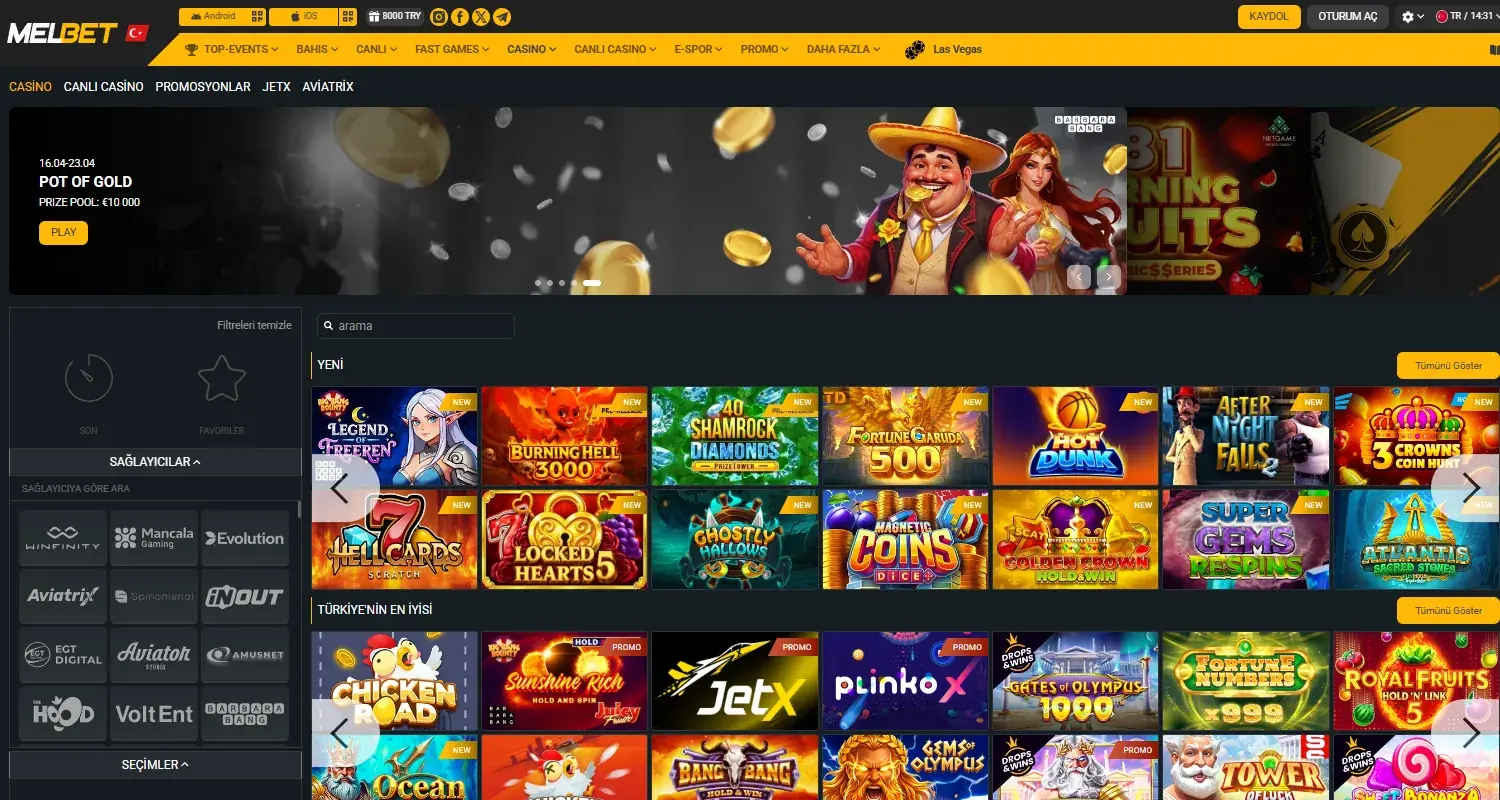 Melbet slot oyunları kütüphanesi